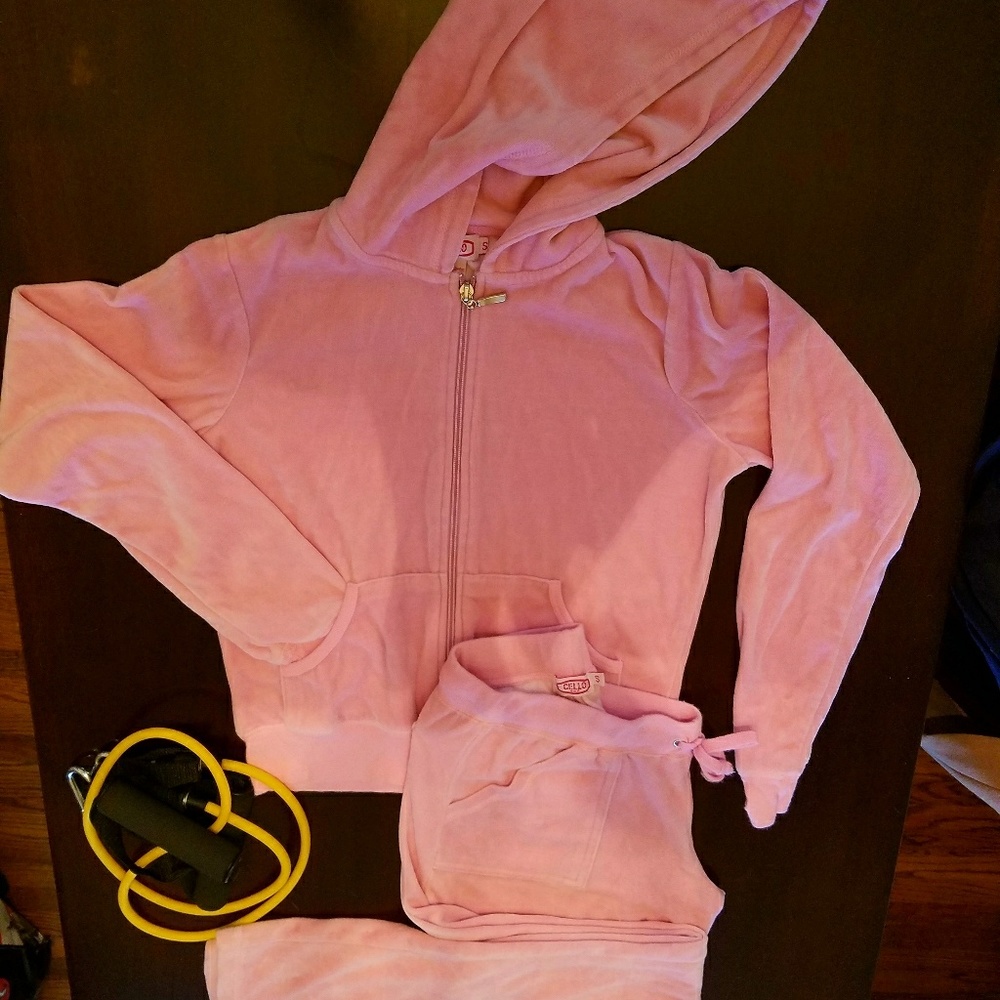 Juicy Couture Inspired Velour Track Hoodie & Pants